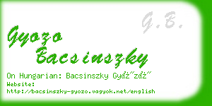 gyozo bacsinszky business card
